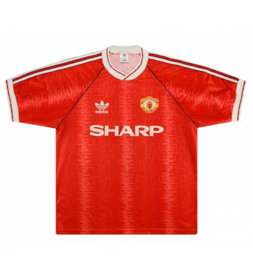 1991-92 Manchester United Retro Home Kit Soccer Jersey